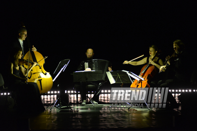 Tango evening of French musicians held at Heydar Aliyev Center. Azerbaijan, Baku, 5 May 2016 